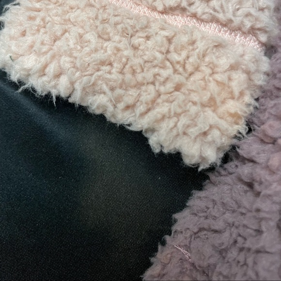 “Thread & Supply” Women's Faux Fur Pink/Cream/Mauve Pullover Jacket - Picture 2 of 9